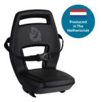 Qibbel Achterzitje Junior 6+ Longtail Midnight Black zwart
